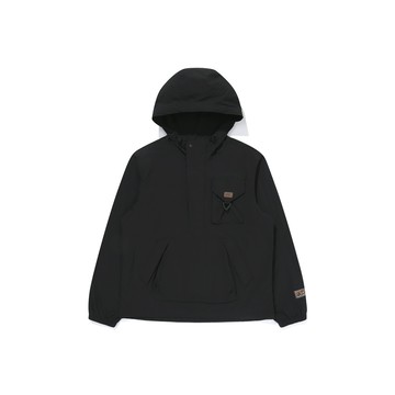 BBC EARTH 男 HOODIE ANORAK 半開襟上衣 黑色 BE51AW52M160