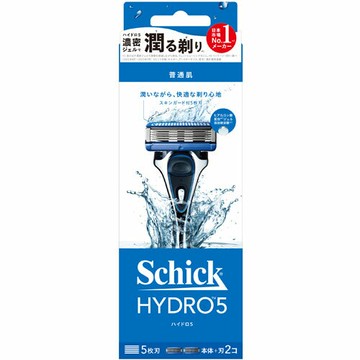 【Schick舒適牌】水次元5 刮鬍刀 (1刀把+2刀片)