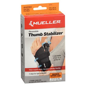 Mueller Reversible Thumb Stabilizer Maximum Support One Size Fits Most 1 Each by Mueller Sport Care