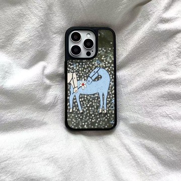 ins風復古個性小馬蘋果iPhone17promax手機殼15情侶防摔保護套16