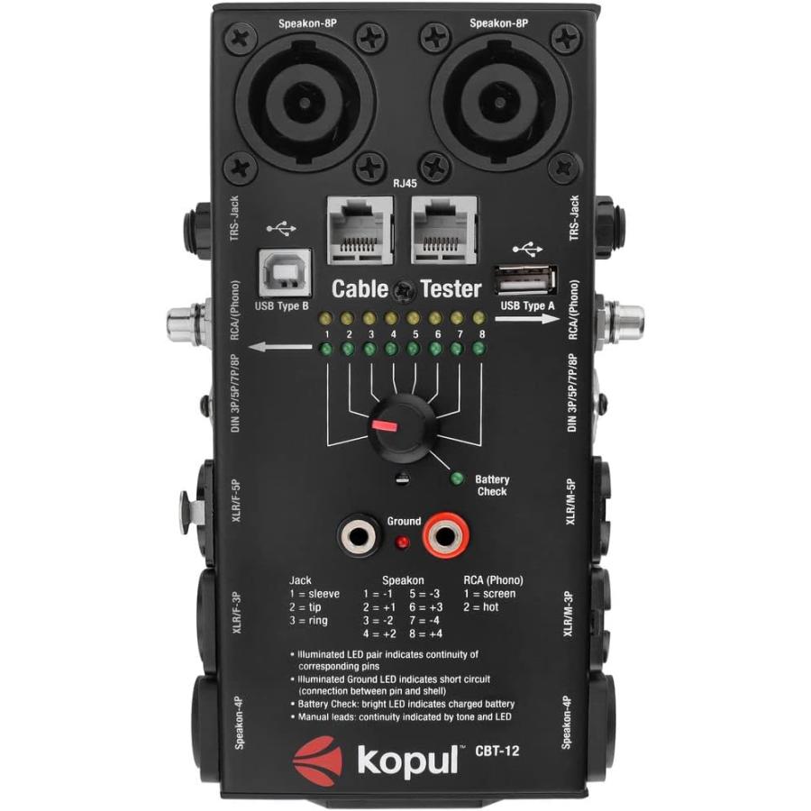 Crown Audio XLi 3500 Stereo Power Amplifier Bundle with Kopul CBT-12-12-in-1 Cable Tester, and XLR-XLR Cable