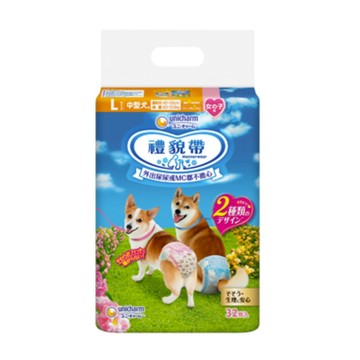【哈哈窩】消臭大師/嬌聯禮貌帶女用L(32片)