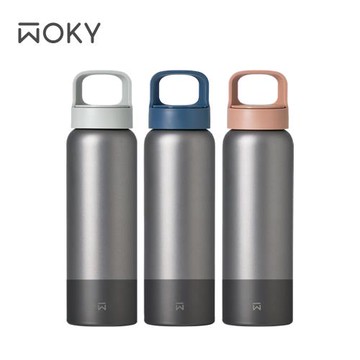 【WOKY 沃廚】Ti純鈦提手運動保溫瓶800ml