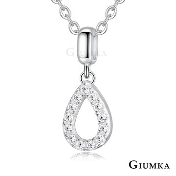 【Giumka】925純銀項鍊．小水滴｜客製刻字