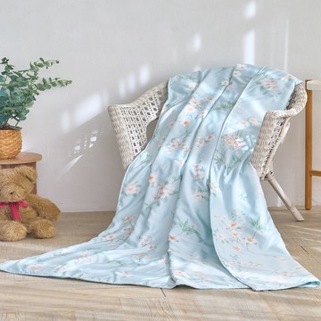 J-bedtime 床寢時光 台灣製 天絲萊賽爾石墨烯涼被 RMG7868M  5 x 6.5尺  芬芳花語