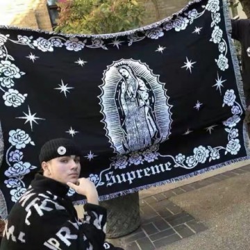 FW18 Supreme Virgin Mary Blanket 聖母瑪利亞毛毯掛毯裝飾潮流潮牌涼