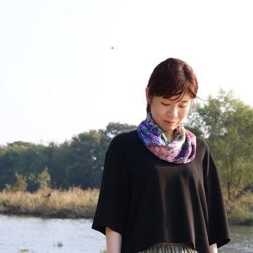 絲巾 / 繡球花 /紅/ 手動上鍊 / 日本製造