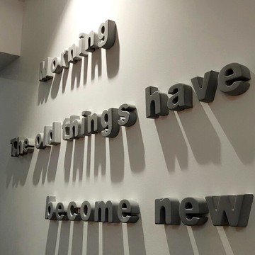 水泥字母墻面裝飾英文數字定制墻飾服裝店背景墻工業風擺件立體字