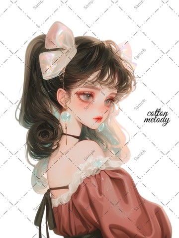 原創貼紙 no.952 人物貼紙 原創貼紙 人物貼紙 女孩貼紙 原創人物貼紙