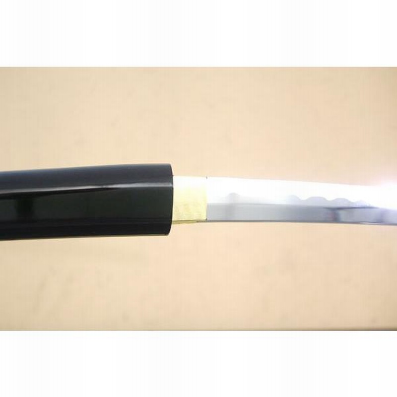 模造刀 春慶風黒塗鞘 小刀 shunkei 観賞用美術刀剣証明書 クリーニング 