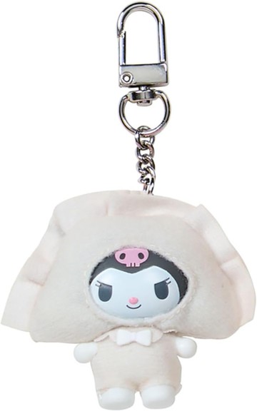 asdfkitty*三麗鷗 食物 造型玩偶鑰匙圈-庫洛米餃子-吊飾 掛飾-日本正版