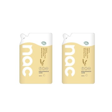 Nac Nac 酵素奶瓶蔬果洗潔精補充包2入組|奶清劑|奶瓶清潔劑