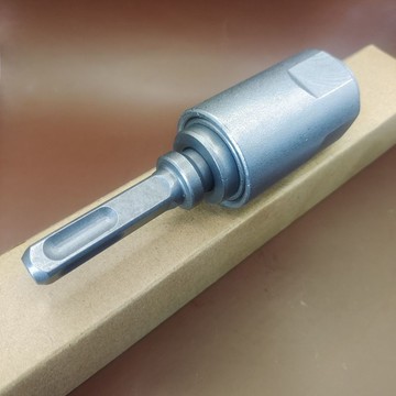 【五金 熱銷】重型電錘方柄四坑轉換圓柄兩槽鑽頭轉換頭 電錘通用轉換頭工具 優選