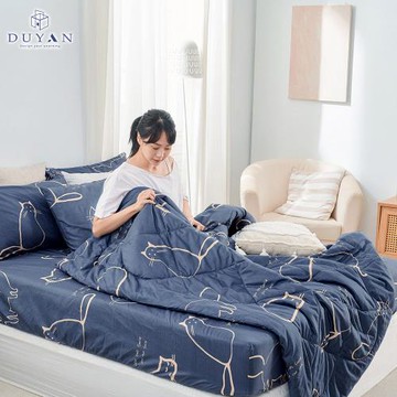 【DUYAN 竹漾】石墨烯抗菌四季被 萌喵夢遊 台灣製(雙人)