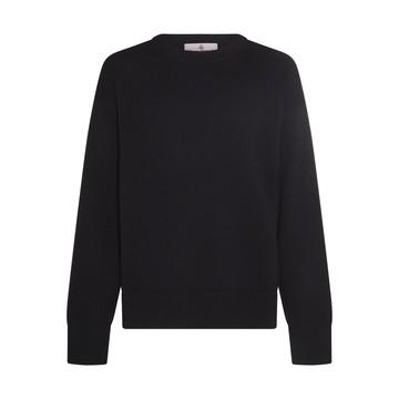Studio Nicholson - Darkest Navy Cotton And Wool Blend Sweater