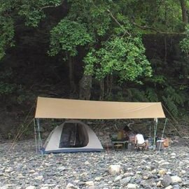 ├登山樂┤優質無標商品500x500 RIPSTOP 格紋抗撕裂輕量銀膠天幕布 (2色可選)# 5x5