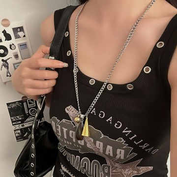 【台灣公司 可打統編】免運 春夏新款復古琥珀色水滴吊墜項鏈女長款棕色鎖骨鏈輕奢高級感飾品 可開發票 全館五折 工廠現貨直銷 新品特價 z9211