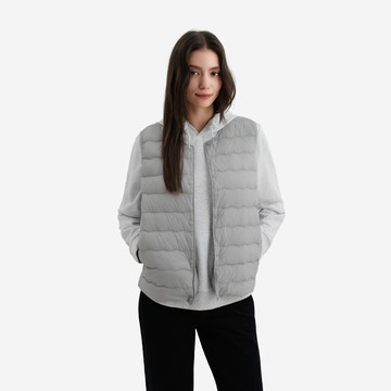 女裝-輕薄羽絨背心-灰色