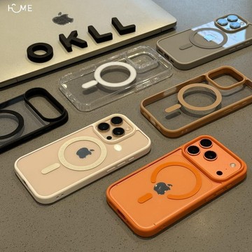 iphone手機殼.歐克里里磁吸膚感適用iPhone16/17promax手機殼蘋果15/14/13/12女