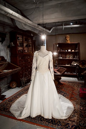 60年代精細手工長䄂款古董婚紗