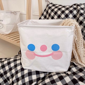 ins簡約家居收納籃手提防水大容量臟衣籃出租屋雜物整理筐布藝