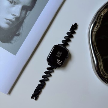 不鏽鋼啞光流線造型 Apple Watch 金屬錶帶