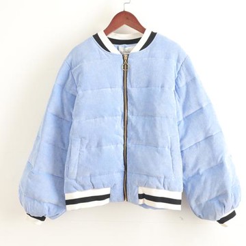 MJ系列 冬季新款 棉服女韓版百搭燈芯絨棉衣寬松短款保暖外套