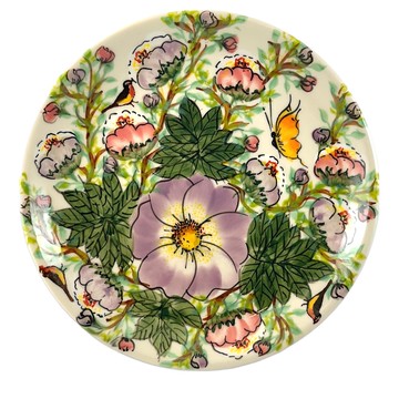 KALICH 波蘭陶 幻紫迷情系列 圓盤  19 x 19 x 2.5cm  1個  彩色