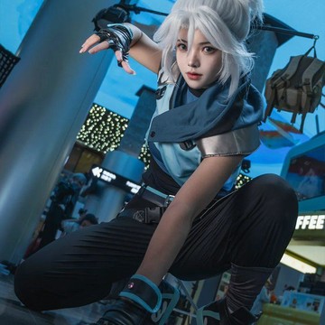 【萬聖節 台灣發貨】萬聖節服裝 Valorant瓦羅蘭特/無畏契約cos 婕提Jett女性cos遊戲服裝全套捷風
