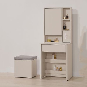 MUNA家居  曼尼亞2尺鏡台含椅   60X40X152cm