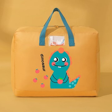 多功能幼兒園棉被收納袋 大號 600D牛津布 58 x 28 x 48公分(cm)  橘侏儸紀