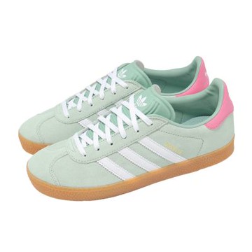 adidas 休閒鞋 Gazelle J 大童 女鞋 綠 白 膠底 德訓鞋 愛迪達 IG9152