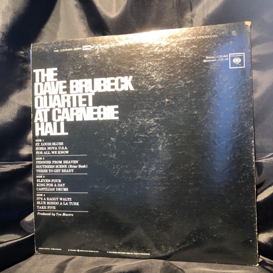 The Dave Brubeck Quartet   At Carnegie Hall 2LP  Columbia