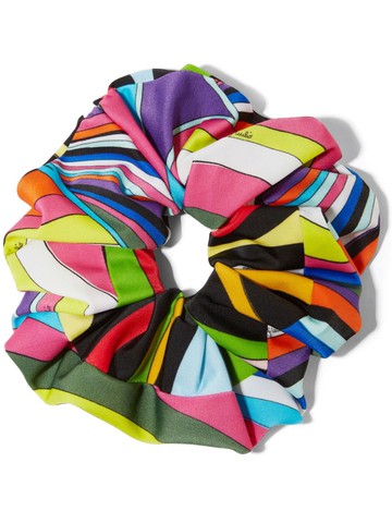 PUCCI - Iride-print scrunchie - women - Elastane/Nylon - One Size - Pink