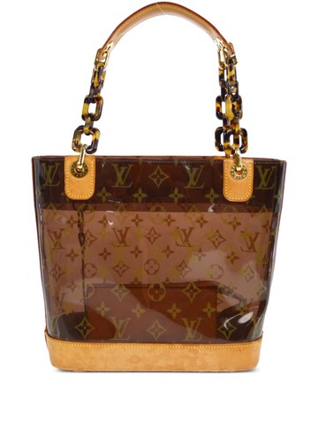 Louis Vuitton - 2003 pre-owned Ambre PM tote bag - women - Vinyl/Leather - One Size - Brown
