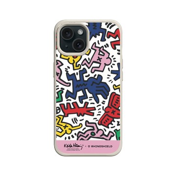 iPhone 15 SolidX 貝殼灰 - Keith Haring - Icons