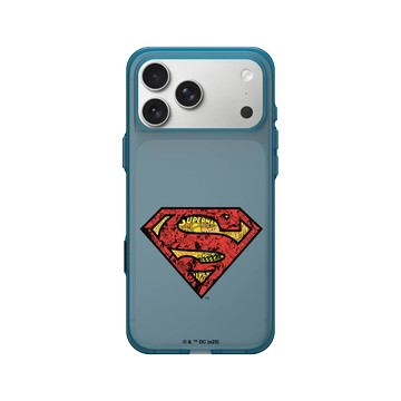 iPhone 17 Pro Max Clear (相機按鈕) 夜幕藍 - Superman - Superman-經典漫畫LOGO