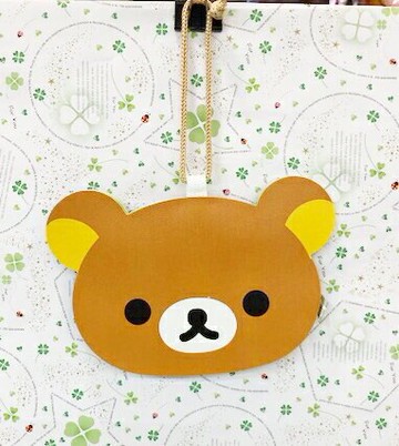 【震撼精品百貨】Rilakkuma San-X 拉拉熊懶懶熊 拉拉熊造型票夾零錢包-哥哥(附繩)#11076 震撼日式精品百貨