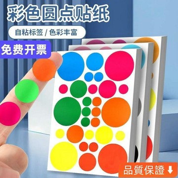 台灣出貨 六一草間彌生波點藝術貼紙幼兒園圓點裝飾彩色粘貼圓形波點世界