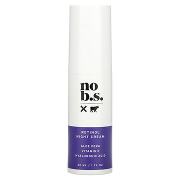 No BS Skincare, 視黃醇晚霜，1 液量盎司（30 毫升）