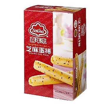 喜年來蛋捲經濟包-芝麻/192g/盒