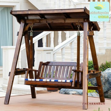 【雙人實木】吊椅 鞦韆吊椅 陽臺吊椅 庭院吊椅 室內吊椅 戶外吊椅 實木承重 舒適躺椅 雙人休閒 家用陽臺庭院