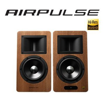 AIRPULSE 主動式喇叭 木紋 A200T
