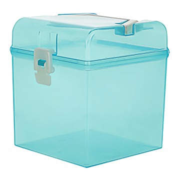 百貨King 得意高型置物箱/收納盒/置物盒 15 x 14 x 16.4cm 顏色隨機  1個