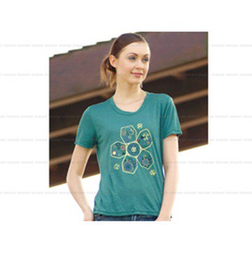 RATOPS 女圓領球形印花 TYLUS雙纖布系列_DB8088 薄菏綠