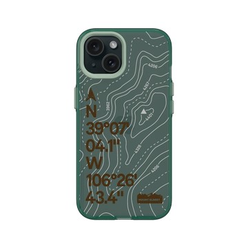 iPhone 15 Clear 憂墨綠 - Nature Explorers 自然探索指南 - 阿爾伯特峰