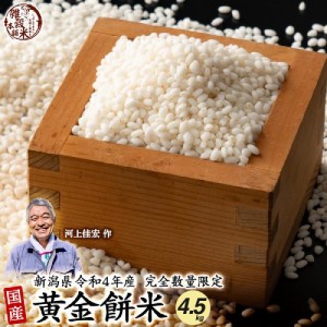 雑穀 雑穀米 国産 新潟県産 こがねもち(黄金餅) 4.5kg(450g×10袋) 送料無料 厳選 もち米 完全数量限定