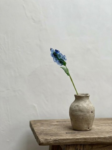 7 月生日花】手工燒製玻璃飛燕草－藍色如燕的永恆守護