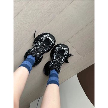 2025春夏新款老爹鞋女網紅超火百搭炸街休閑厚底增高情侶運動鞋男