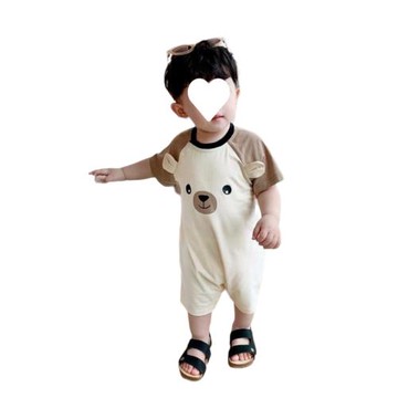 新生~嬰兒爬服夏季純棉寶寶哈衣可潮愛超萌一歲男洋氣寶寶夏季衣